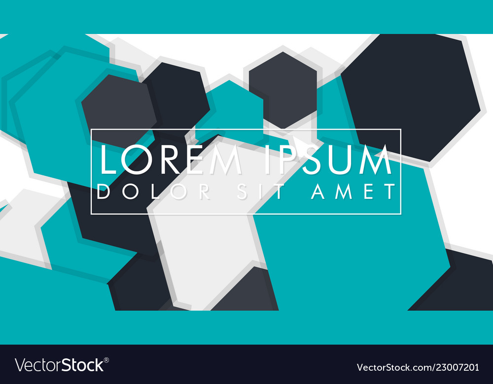 Abstract colorful hexagon background