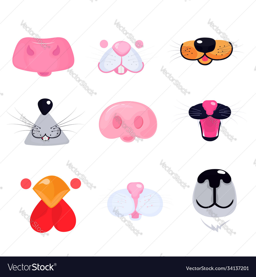 Animal faces for design children medical