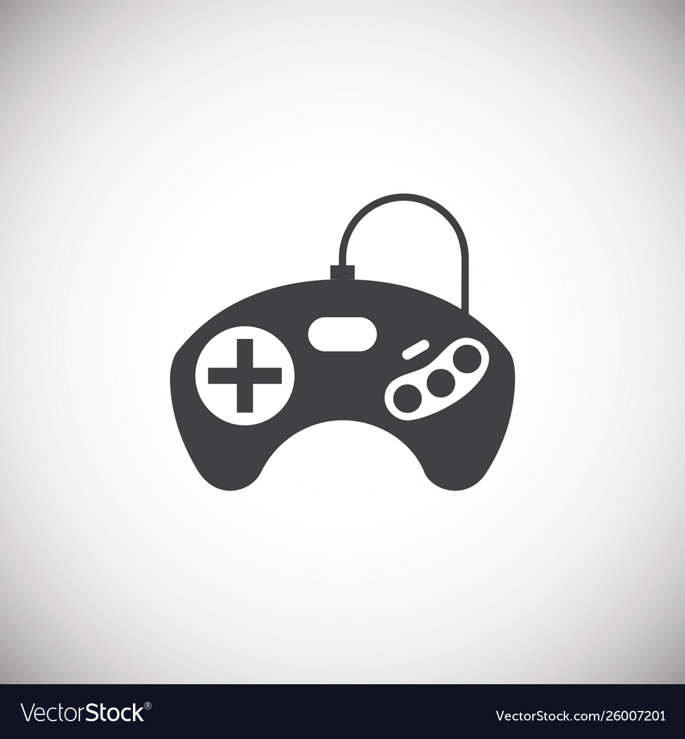 Joystick icon on background for graphic and web