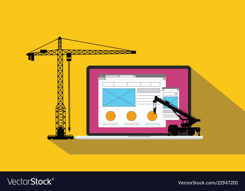 Ux user experience design website apps vector image Ux user experience design website apps