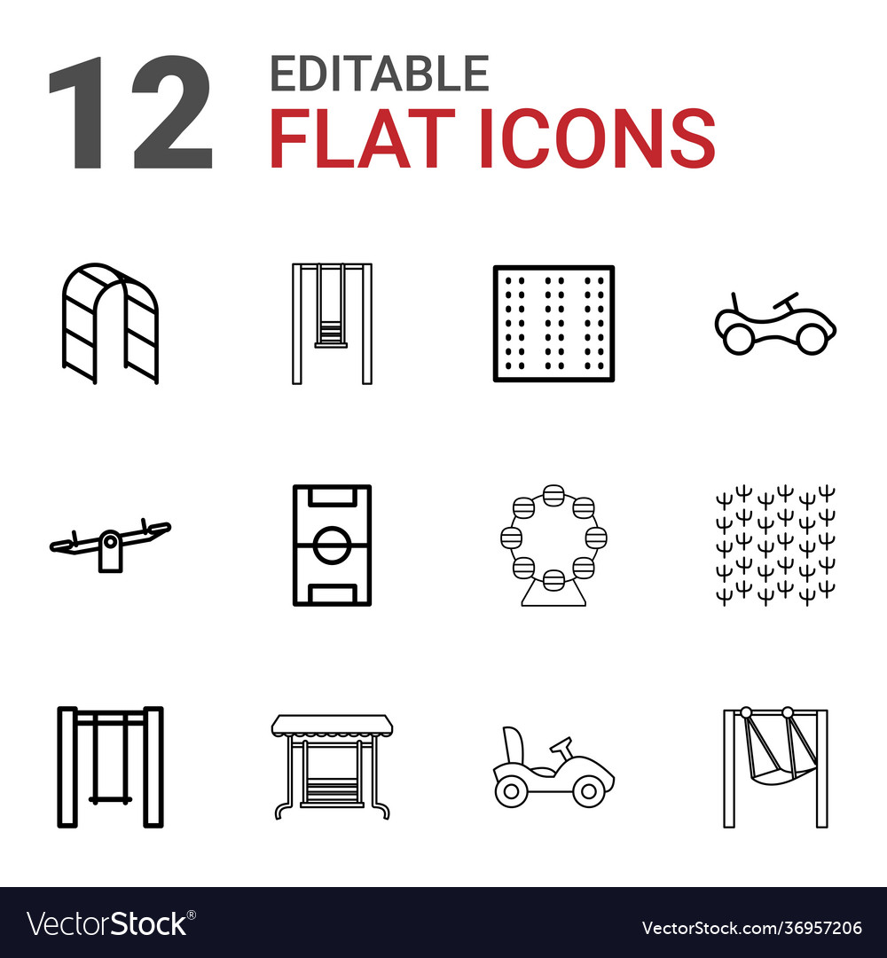 12 playground icons