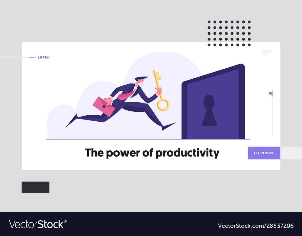Business task solution website landing page
