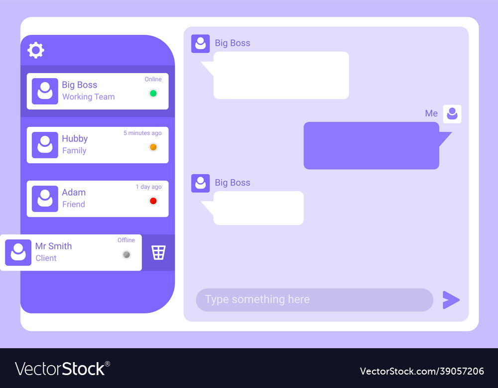 Chatting user interface tablet