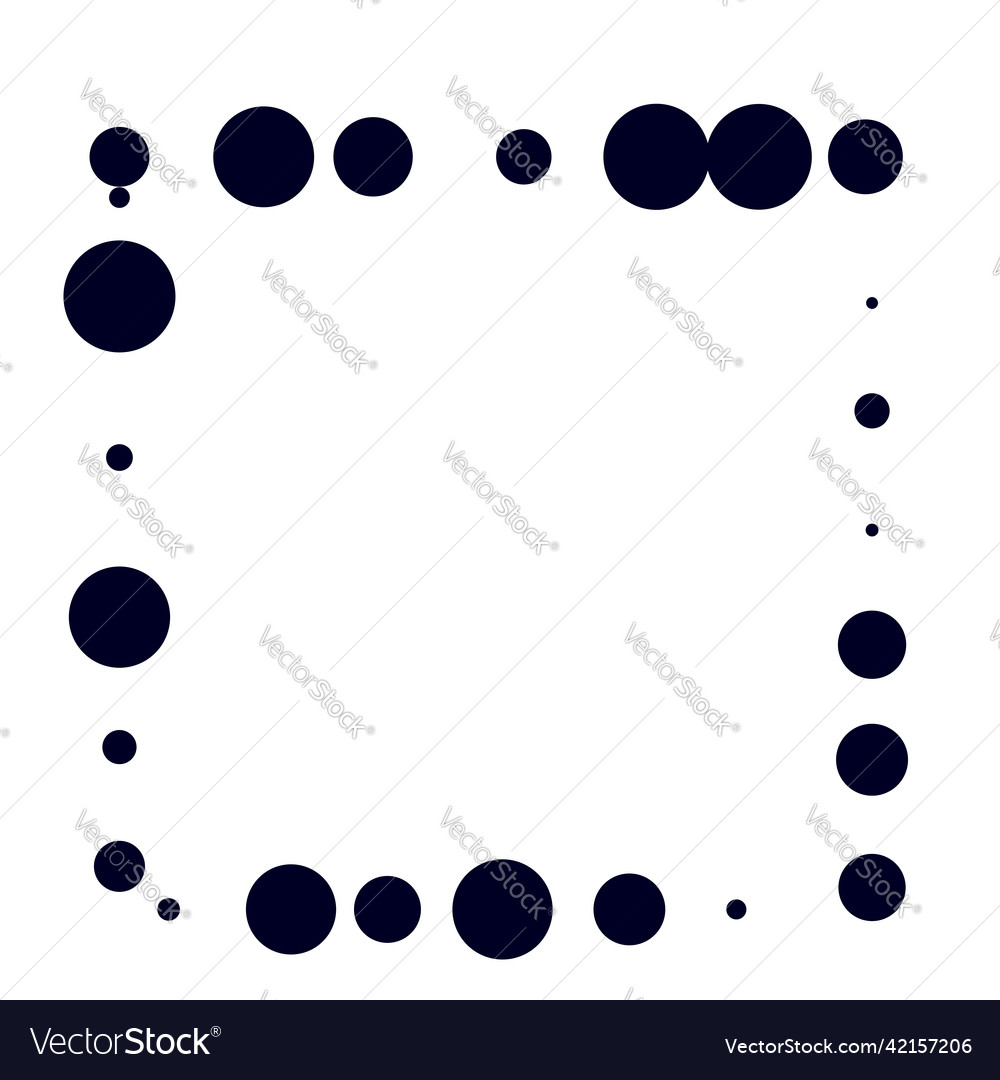 Circles random scattered shapes element