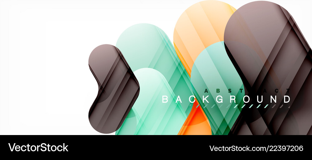 Colorful glossy arrows abstract background Vector Image