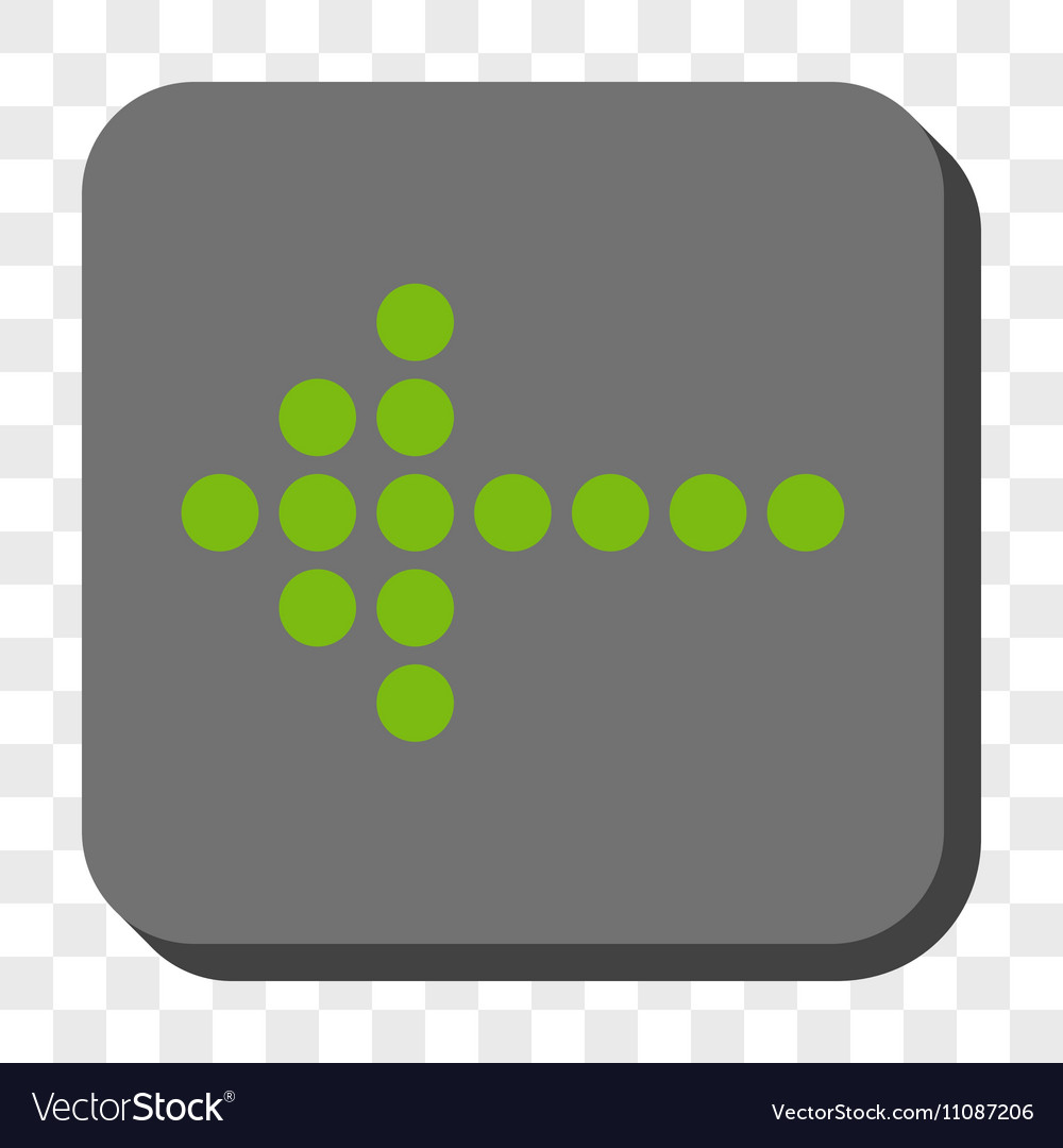 Dotted arrow left rounded square button