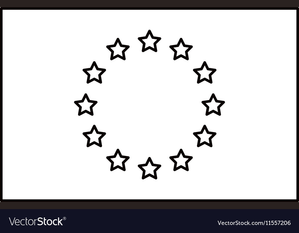 Isolated european union design Royalty Free Vector Image