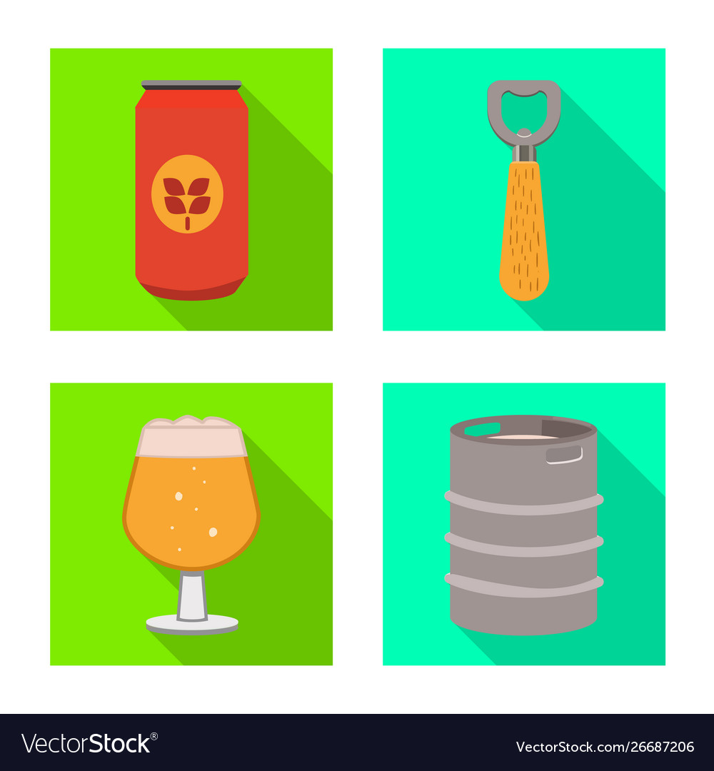 Isolated object brewery and brewing symbol set
