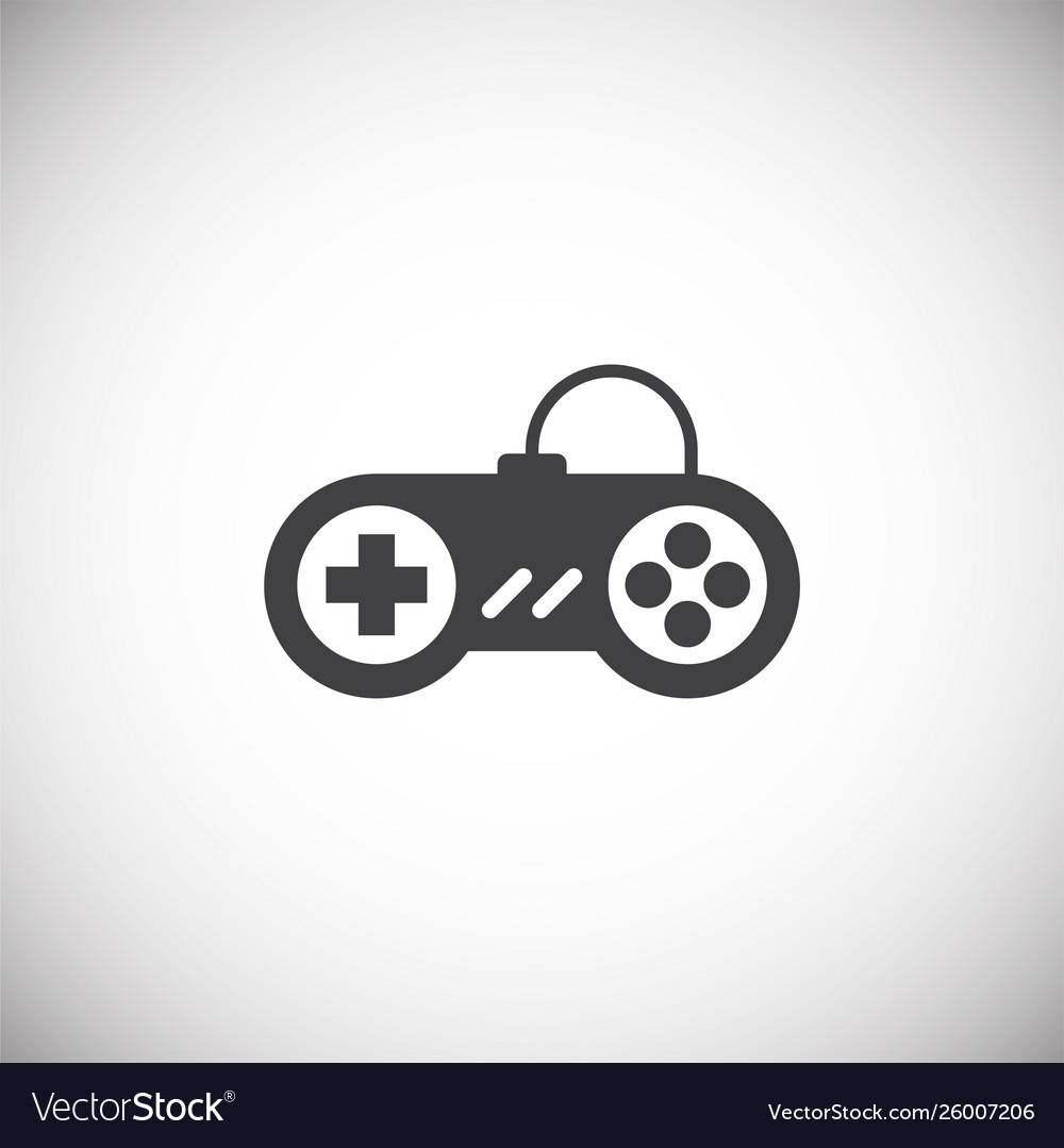 Joystick icon on background for graphic and web Vector Image Joystick icon on background for graphic and web