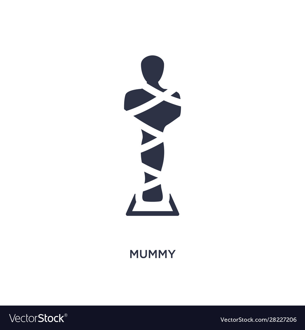 Mummy icon on white background simple element
