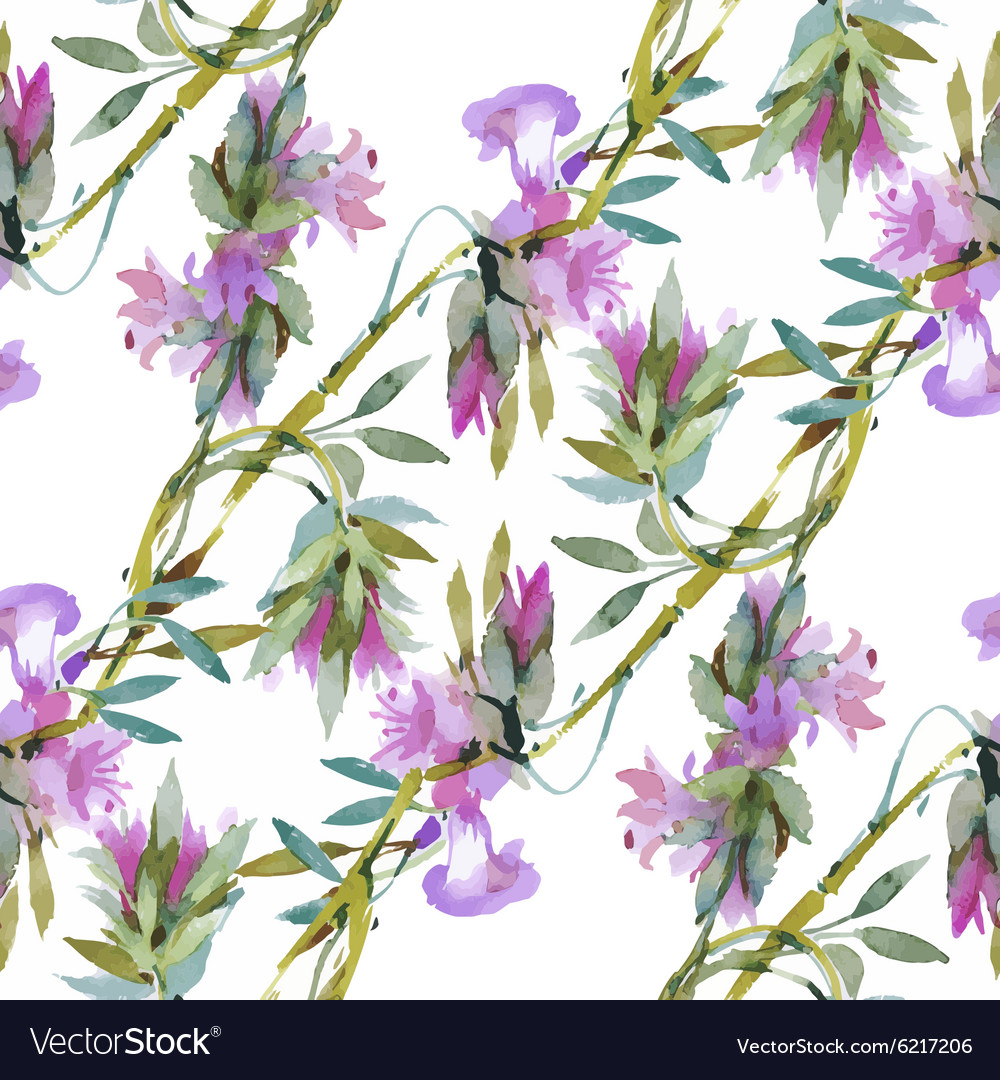 Seamless pattern with beautiful flowers