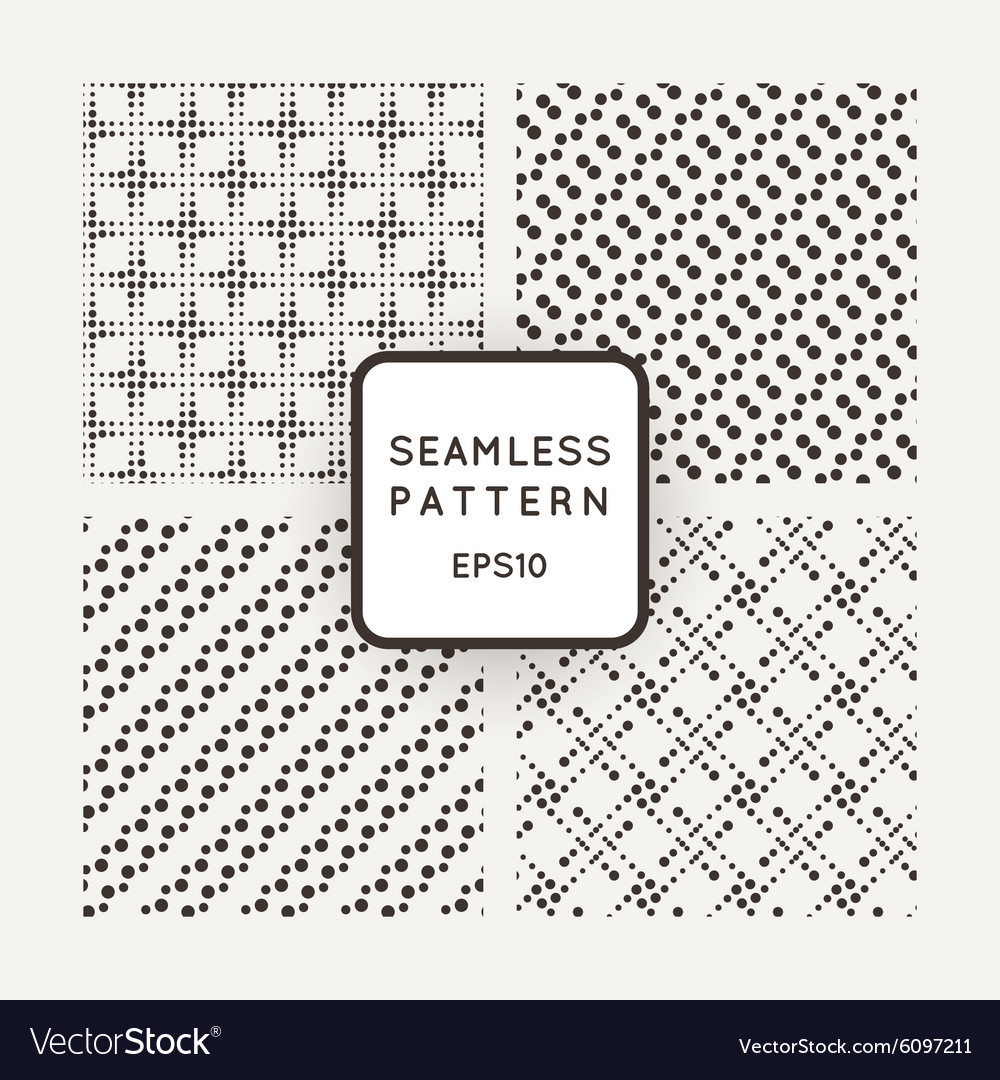 A set of four patterns in monochrome