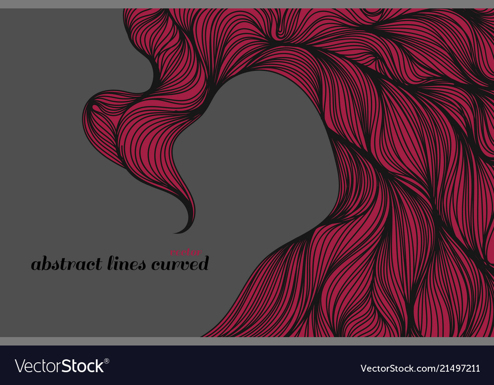 Abstract lines art pattern