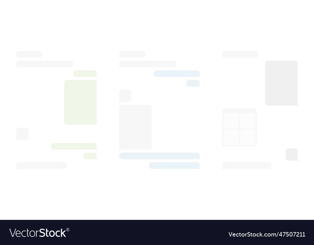 Message bubbles chat icons dialogue box interface vector image Message bubbles chat icons dialogue box interface