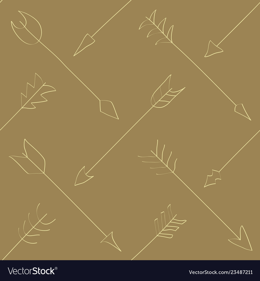 Seamless pattern with drawing arrows