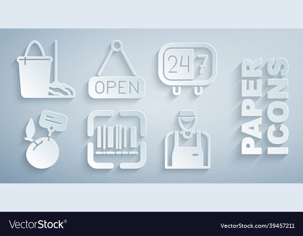 Set scanner scanning bar code clock 24 hours vector image Set scanner scanning bar code clock 24 hours