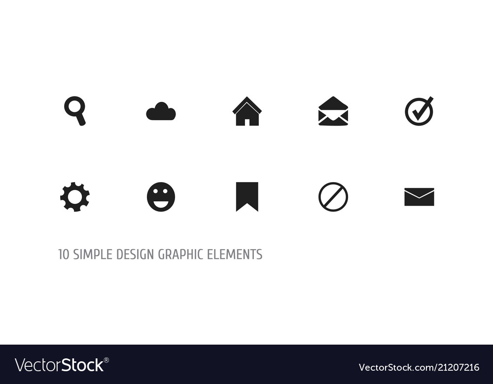 10 Editable Web Icon Set - Symbols