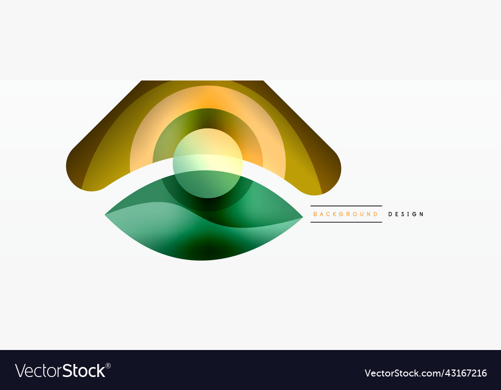 Abstract background with color geometric shapes vector image Abstract background with color geometric shapes