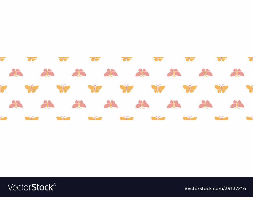 Abstract playful color style cut out tree border vector image Abstract playful color style cut out tree border