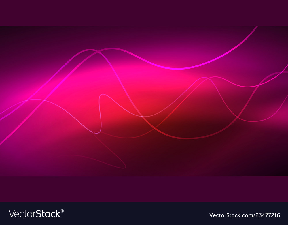 Abstract shiny glowinng color wave design element