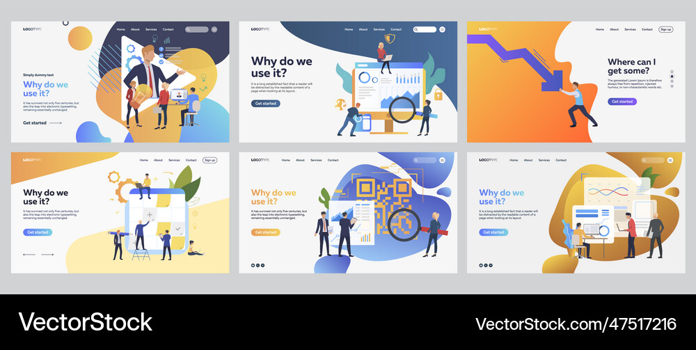 Business professionals set Royalty Free Vector Image