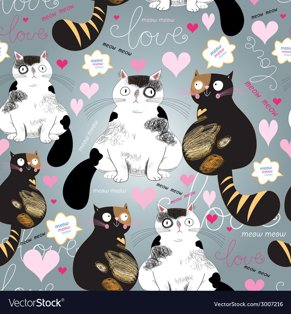 Cute Pattern with Cats