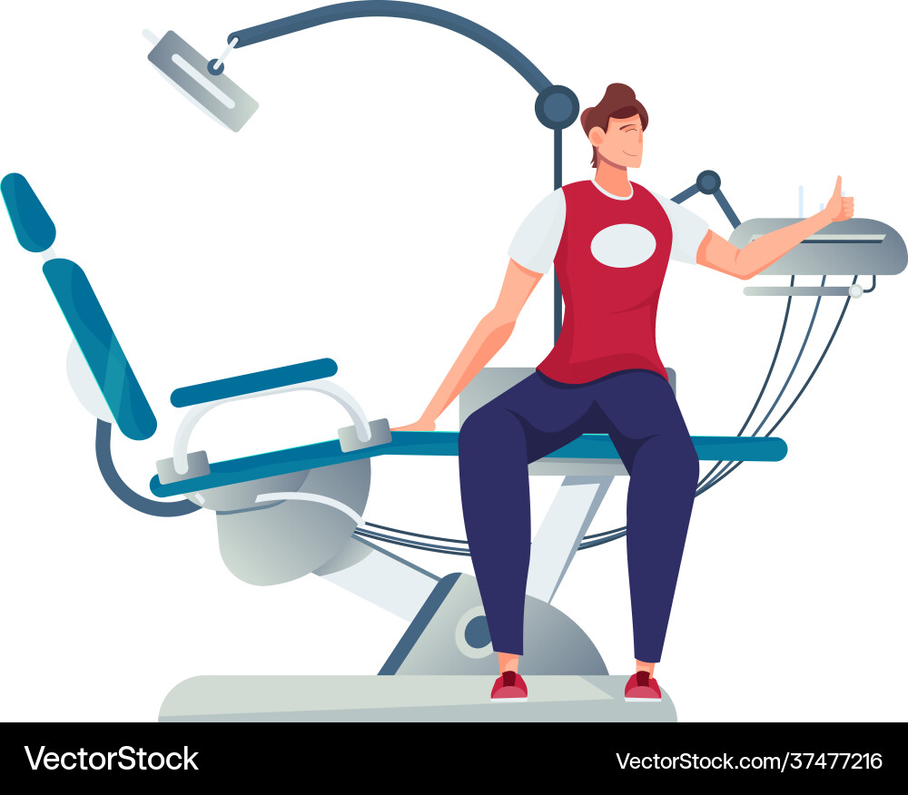 Flat dentistry Royalty Free Vector Image - VectorStock