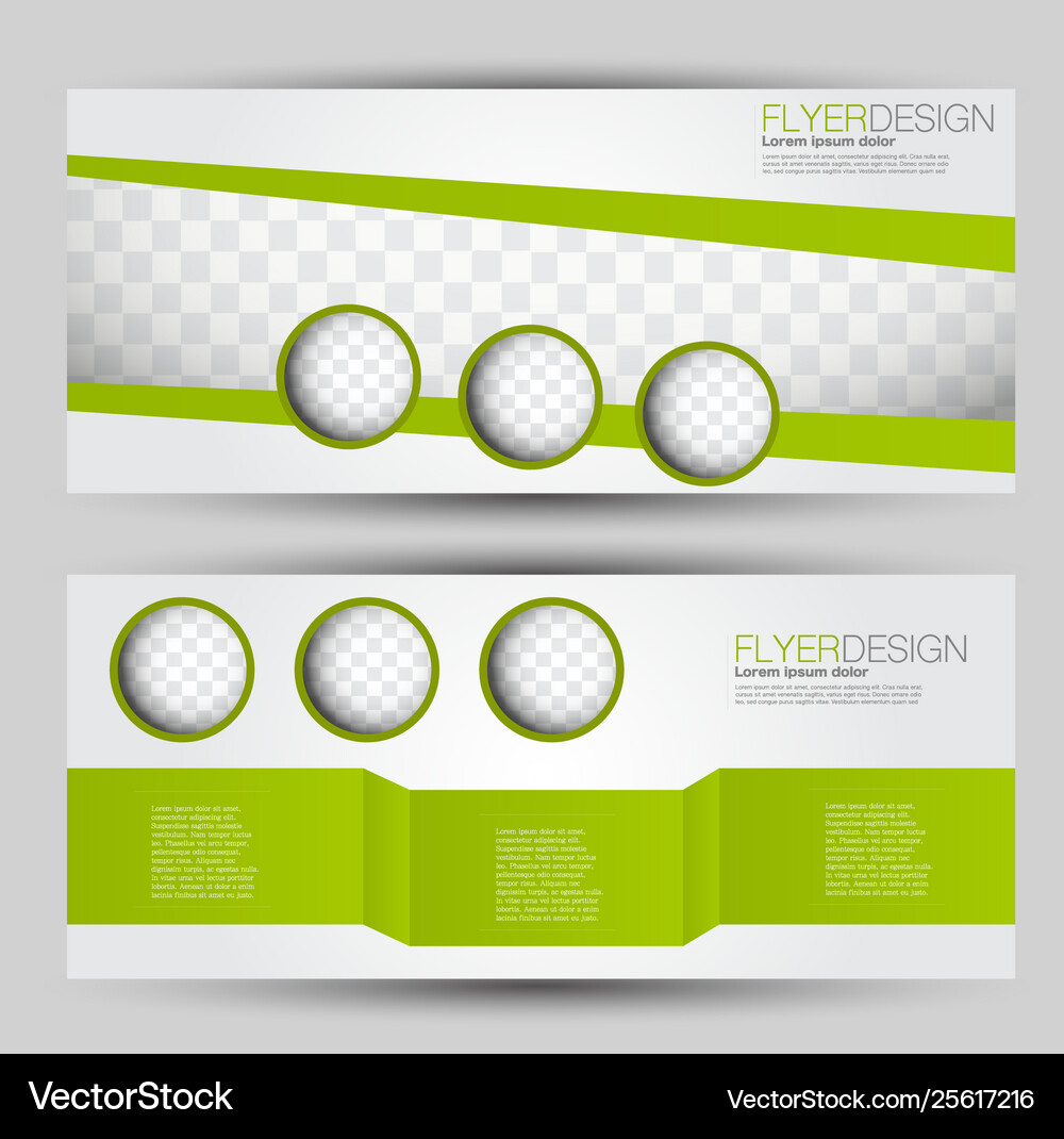 Flyer Banner Or Web Header Template Set Royalty Free Vector