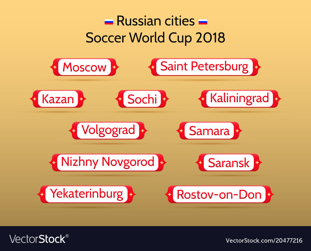 Football championship 2018 in russian cities
