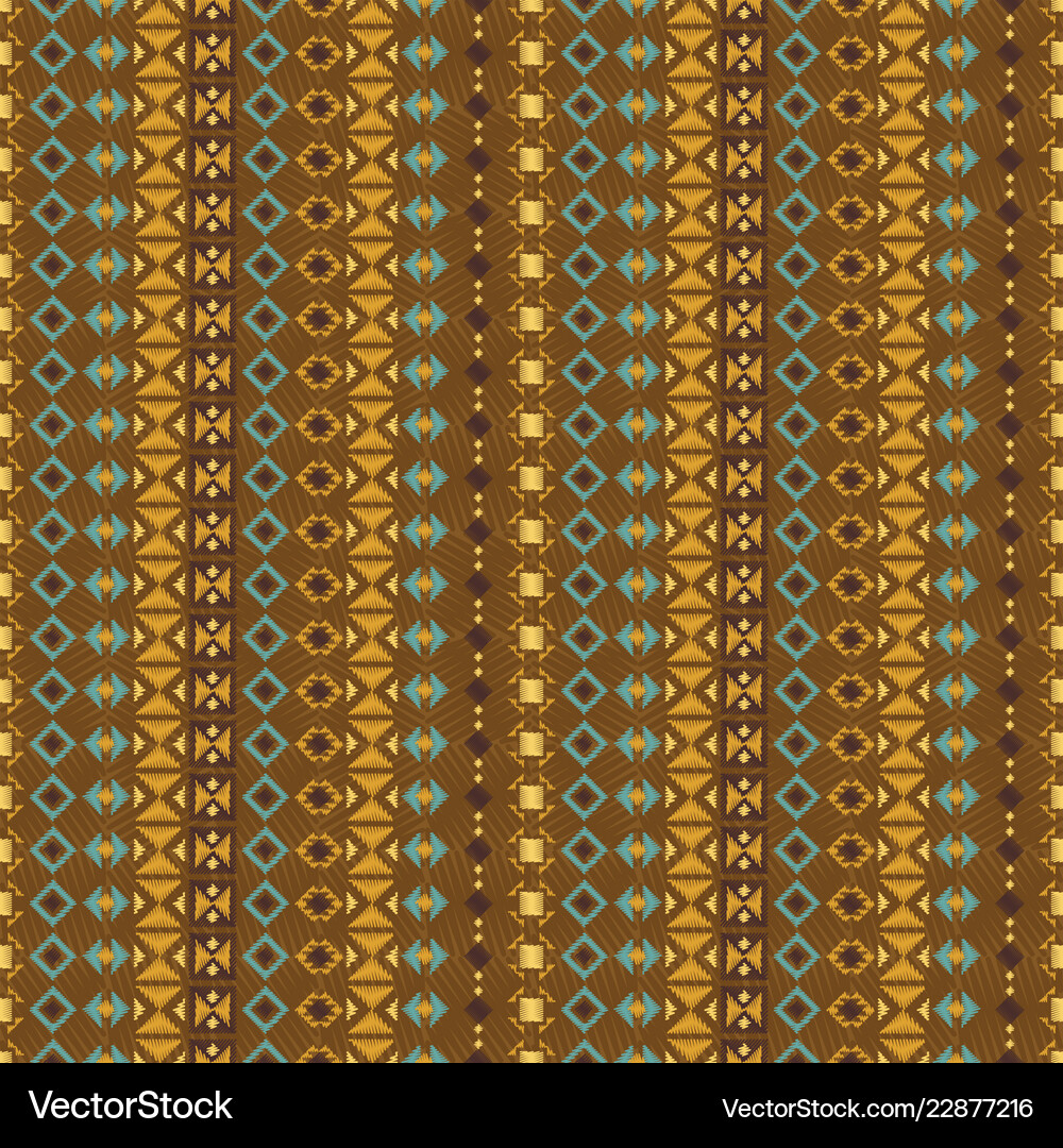 Geometric ethnic seamless pattern Royalty Free Vector Image