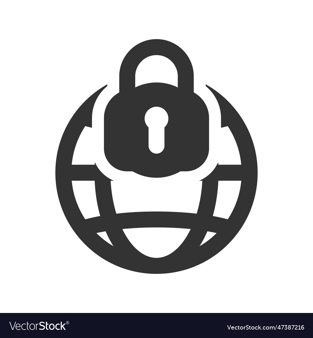 Global network security icon