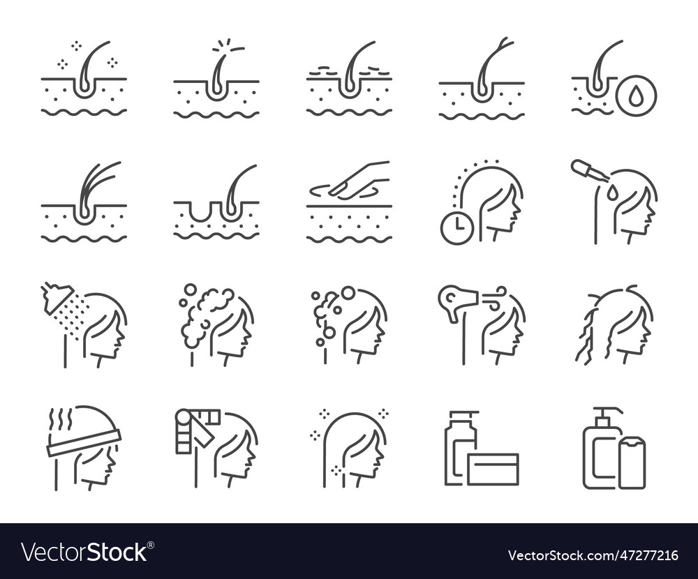 Hair Care Icon Set Royalty Free Vector Image Vectorstock Hair Care Icon Set Royalty Free Vector Image Vectorstock