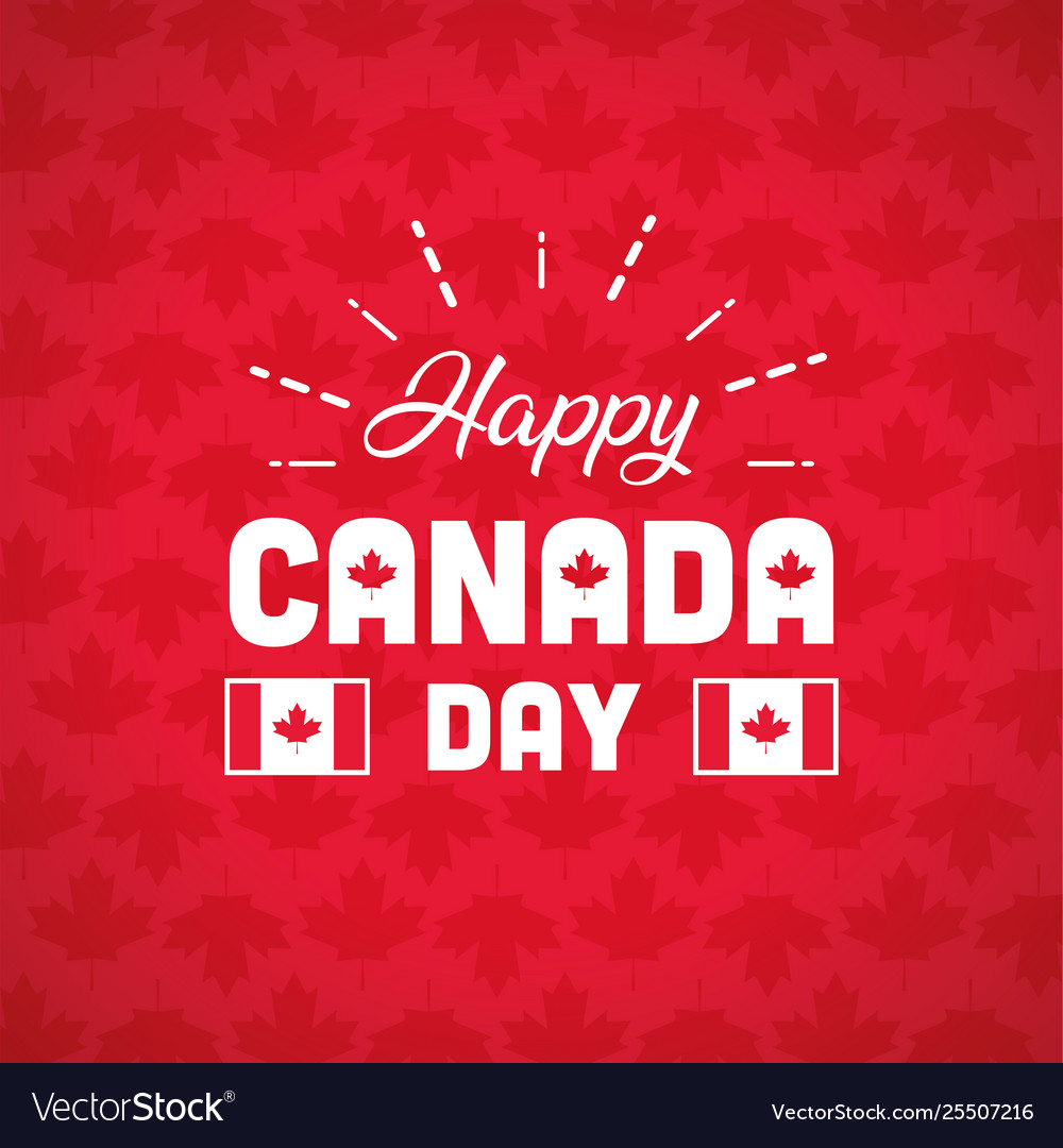 Happy canada day Royalty Free Vector Image - VectorStock