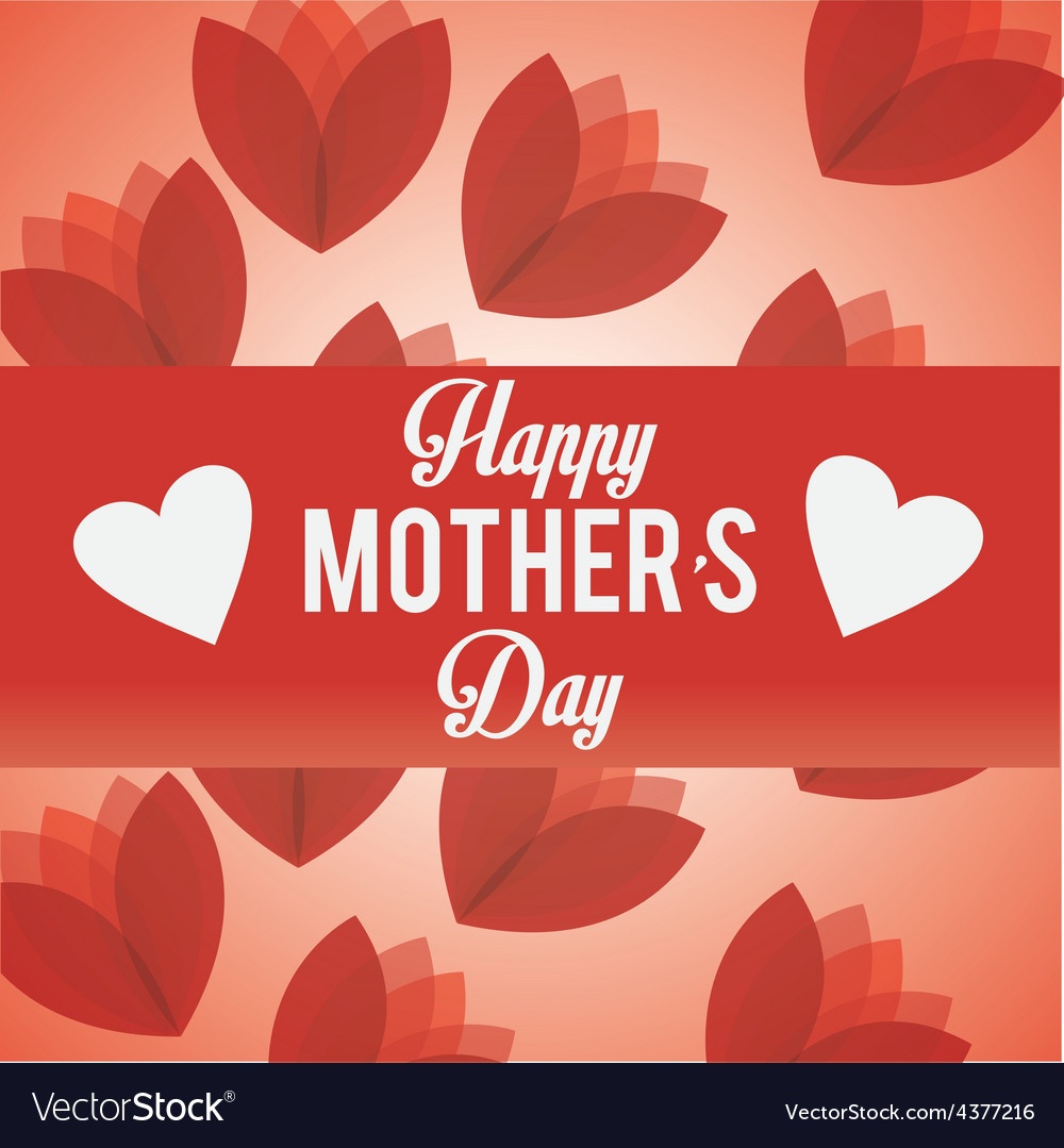 Happy mothers day card design