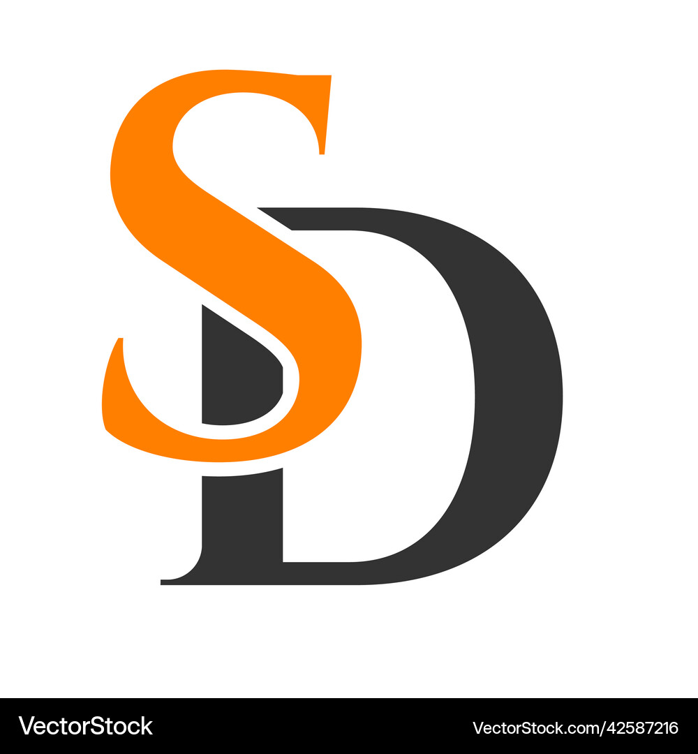 Initial letter sd ds logo design template – Royalty-Free Vector ...