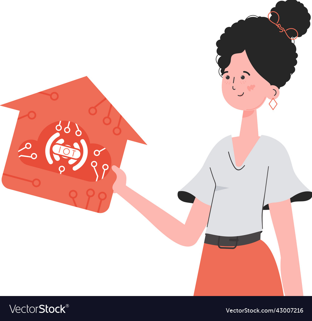Internet of things and automation concept Vector Image Internet of things and automation concept