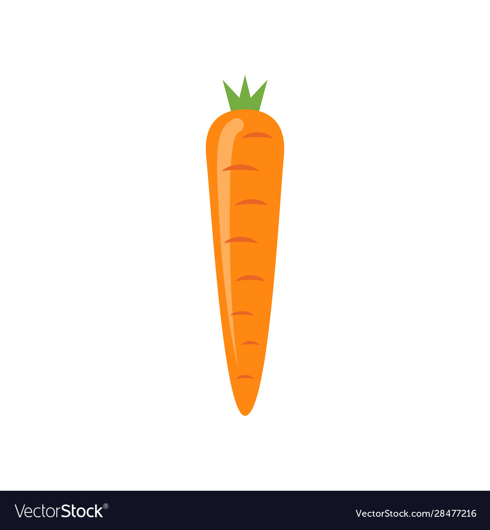 Isolated Carrot Icon