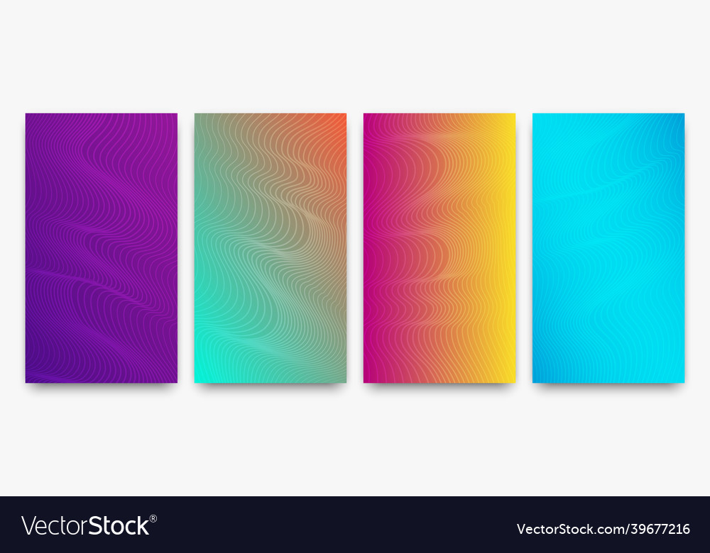 Modern colorful gradient background with wave