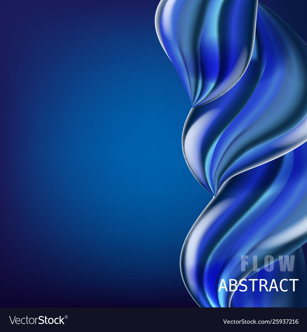 Modern fluid gradient colorful flow composition vector image Modern fluid gradient colorful flow composition