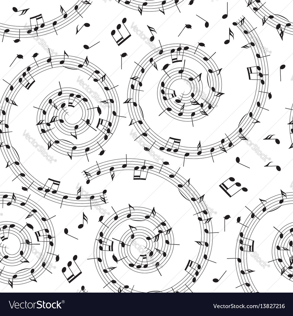 Musical Notes Seamless Pattern