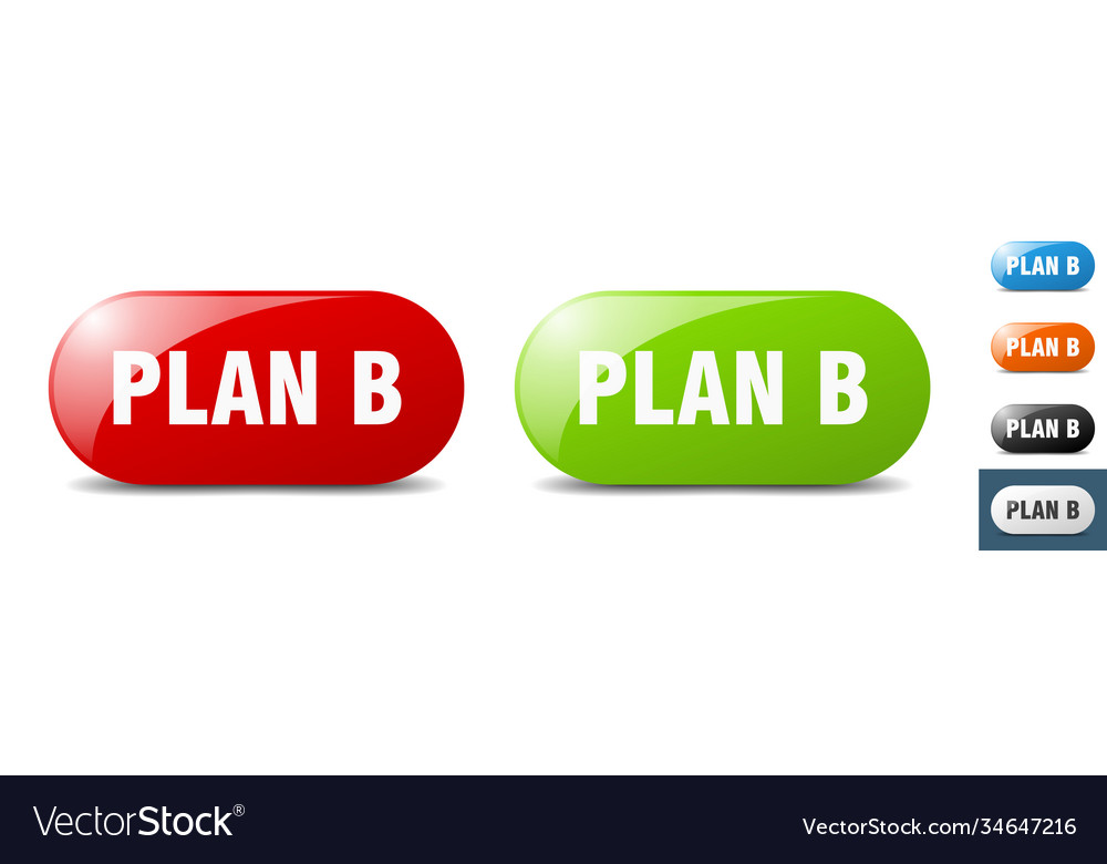 Plan b button key sign push set
