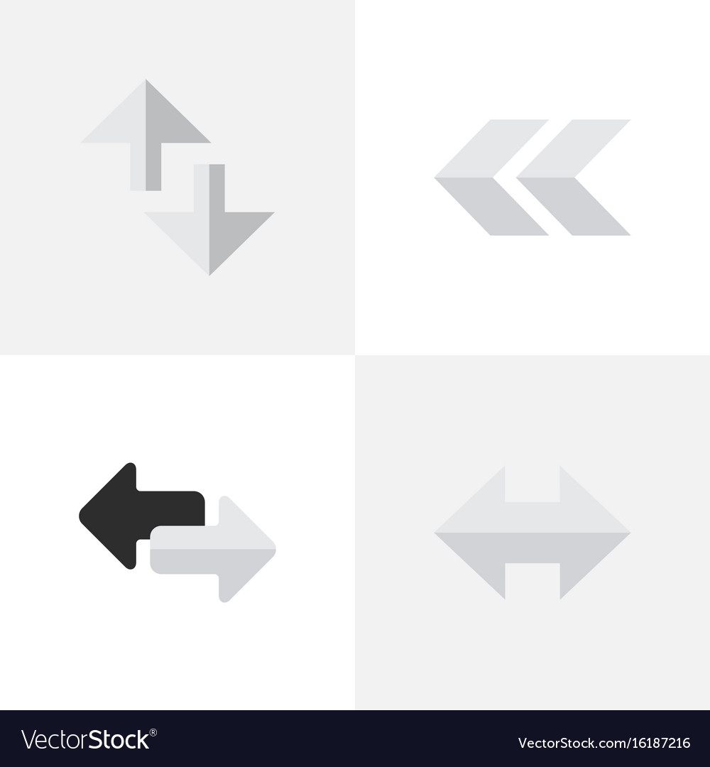 Set of simple arrows icons