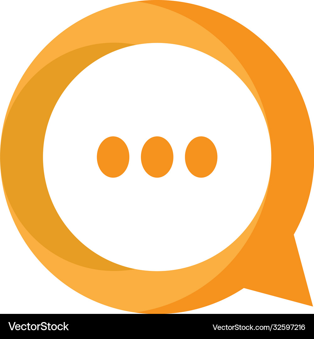 Speech bubble icon logo Royalty Free Vector Image