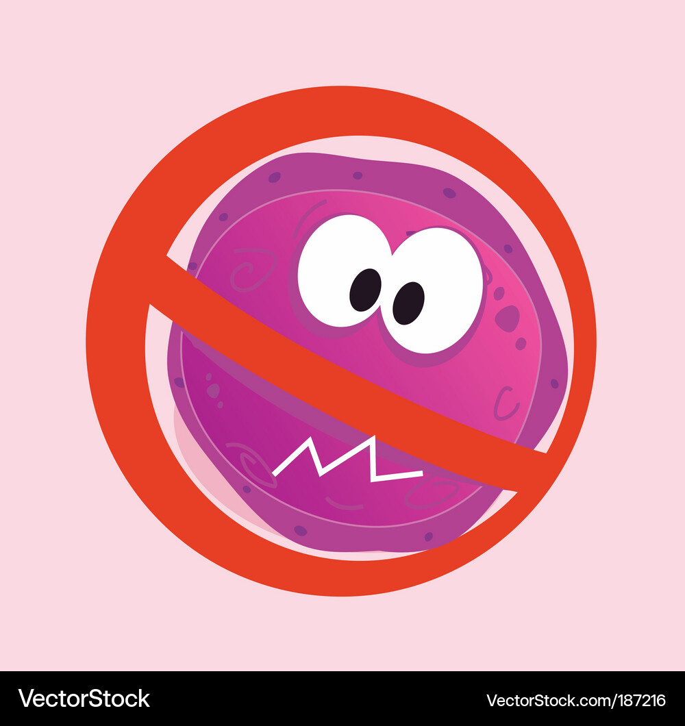 Stop virus Royalty Free Vector Image - VectorStock