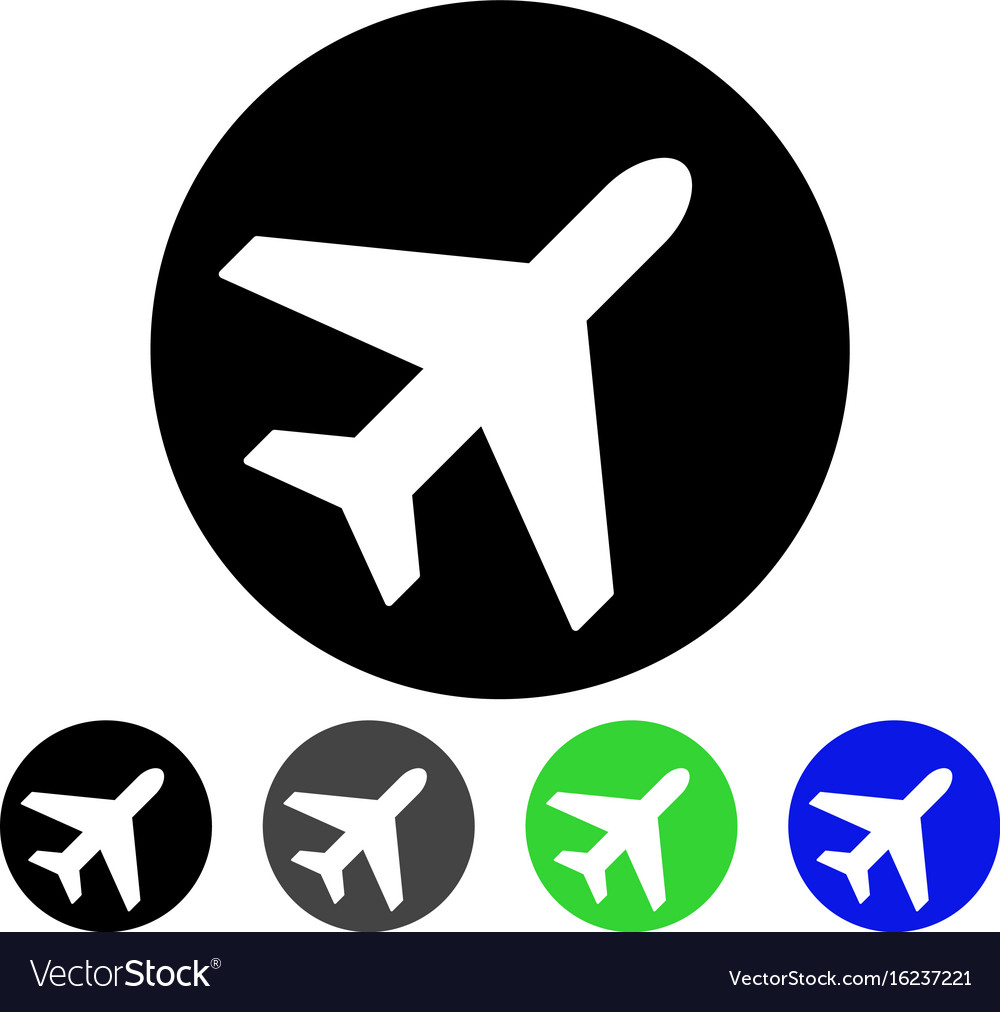 Avion Flat Icon Royalty Free Vector Image Vectorstock