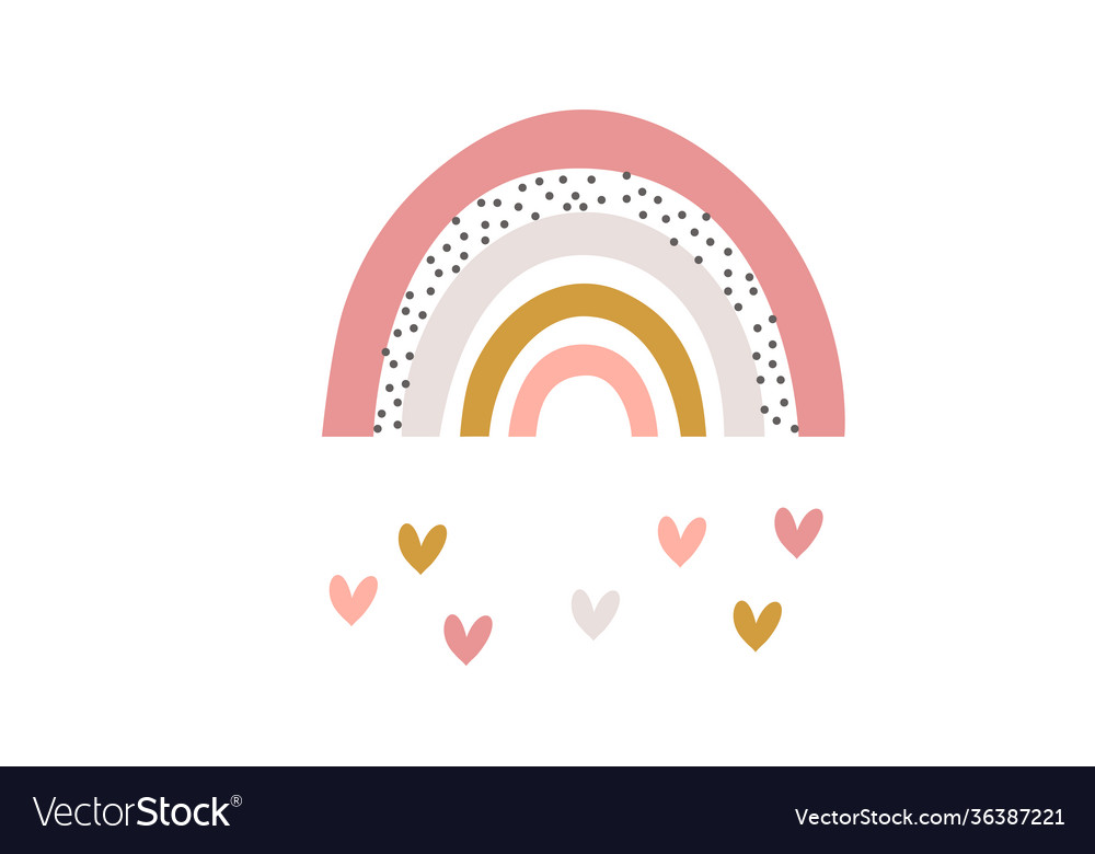 Baby cute rainbow graphic Royalty Free Vector Image