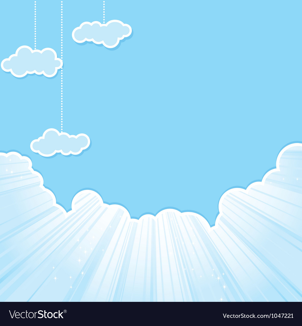 Blue Sky Cloud Frame