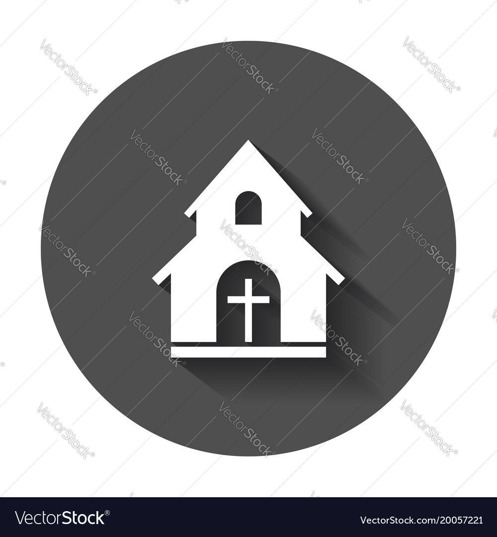 Church sanctuary icon simple flat pictograph Vector Image