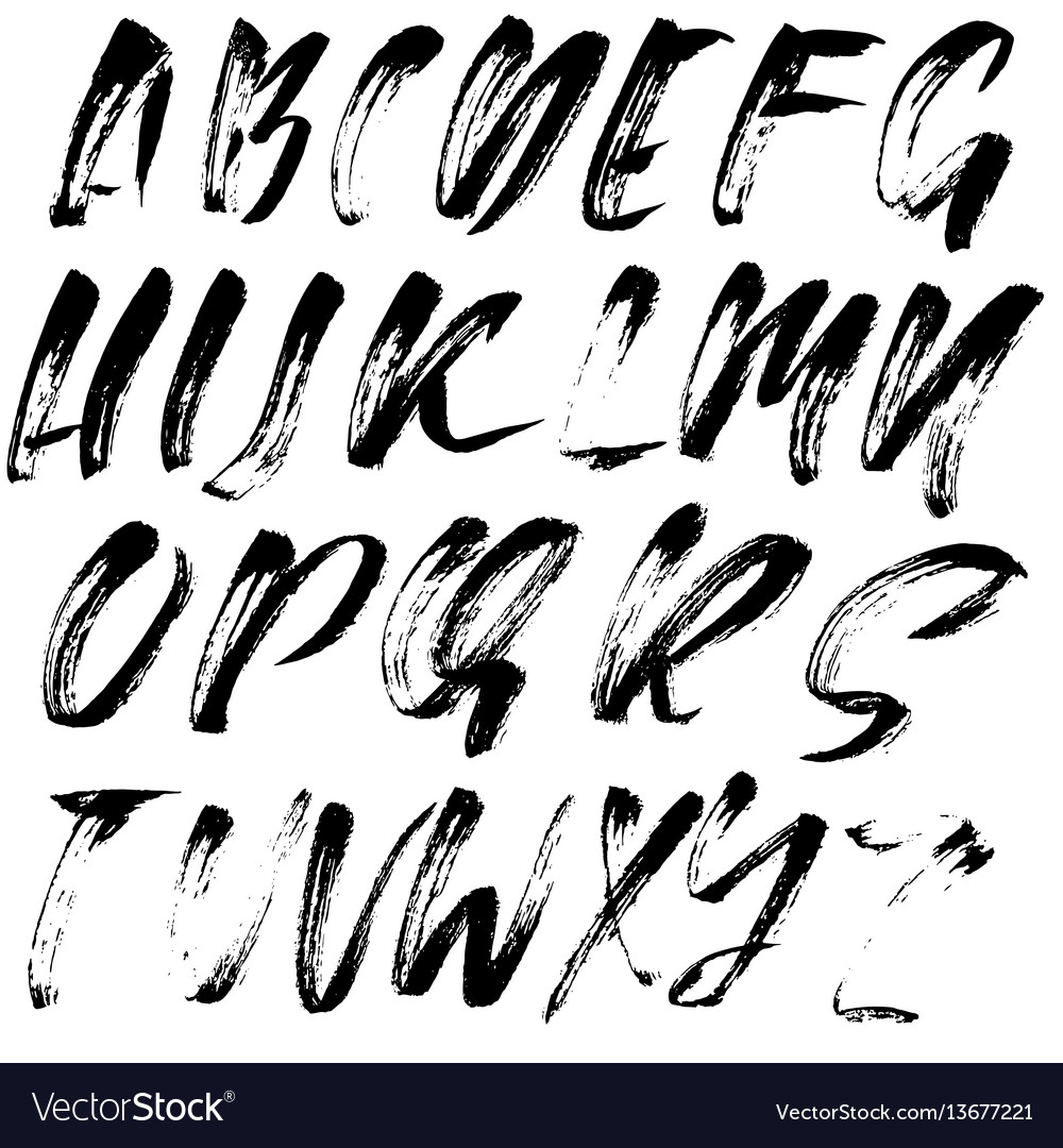 Dry Brush Grunge Font - Textured Script