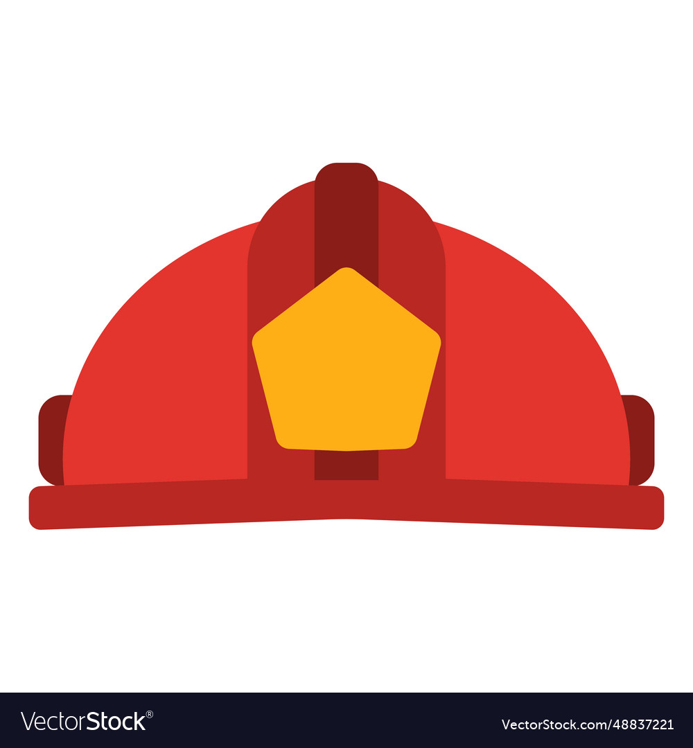 Firefighter hat Royalty Free Vector Image - VectorStock